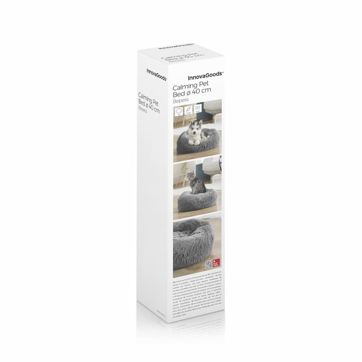Chiens-Cocon de Luxe Anti-Stress Bepess - Le Spa de Votre Compagnon Ø 60 cm Bigbuy