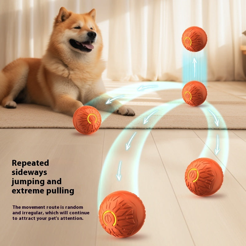 Chiens-Balle Électrique Sautillante pour Chiens - Jouet Lumineux Automatique Crimson Medea