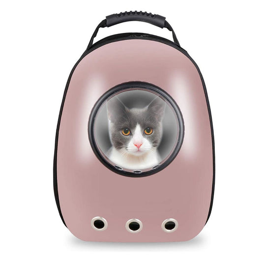 🐾 Sac à Dos Transport Coque Rigide - L'Aventurier Chic pour Compagnons Lilas et compagnies™