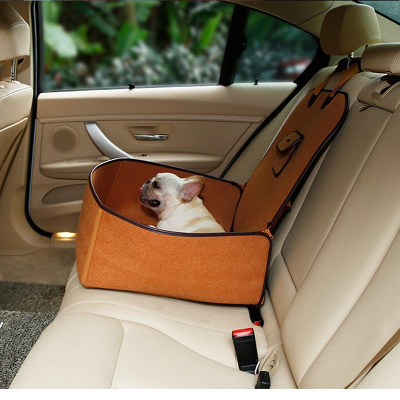 Chiens"🚗✨ Tapis Voyage Rétro pour Compagnons à 4 Pattes - Confort Siège Avant" Crimson Medea
