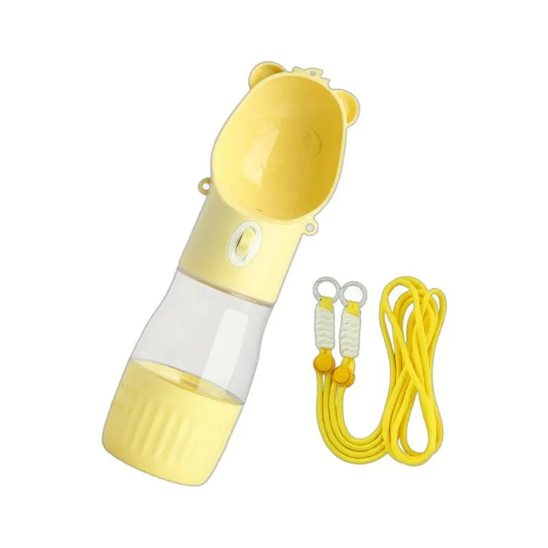 🐾  Bouteille d'Eau Portable 2-en-1 - Chiens et Chats Crimson Medea