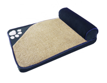 🐾 Grand Lit Rectangulaire Oxford - Confort XXL Chiens et Chats Tan Cress