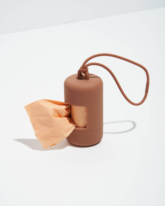 Porte-Sacs Cocoa - Distributeur Élégant pour Promenades Stylées Burgundy Perses