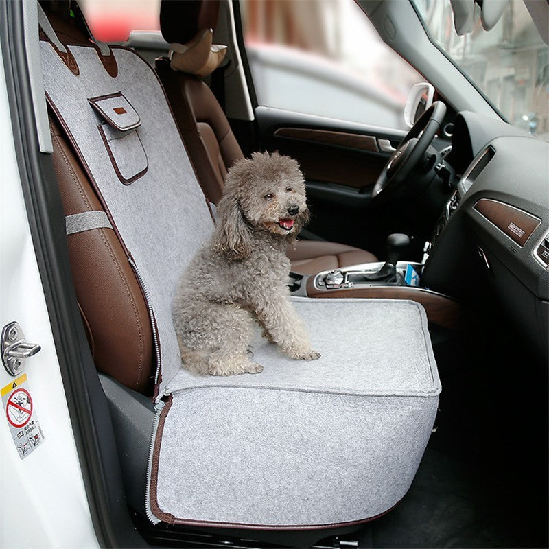 Chiens"🚗✨ Tapis Voyage Rétro pour Compagnons à 4 Pattes - Confort Siège Avant" Crimson Medea
