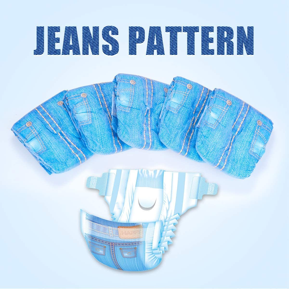 Couches Jetables Chic pour Chiennes - Style Jeans Super Absorbant 24pcs 💙 Turquoise Cronus
