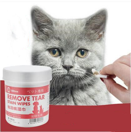 Chats-Lingettes Nettoyantes Délicates pour Chats - Soin des Yeux et Larmes Crimson Medea