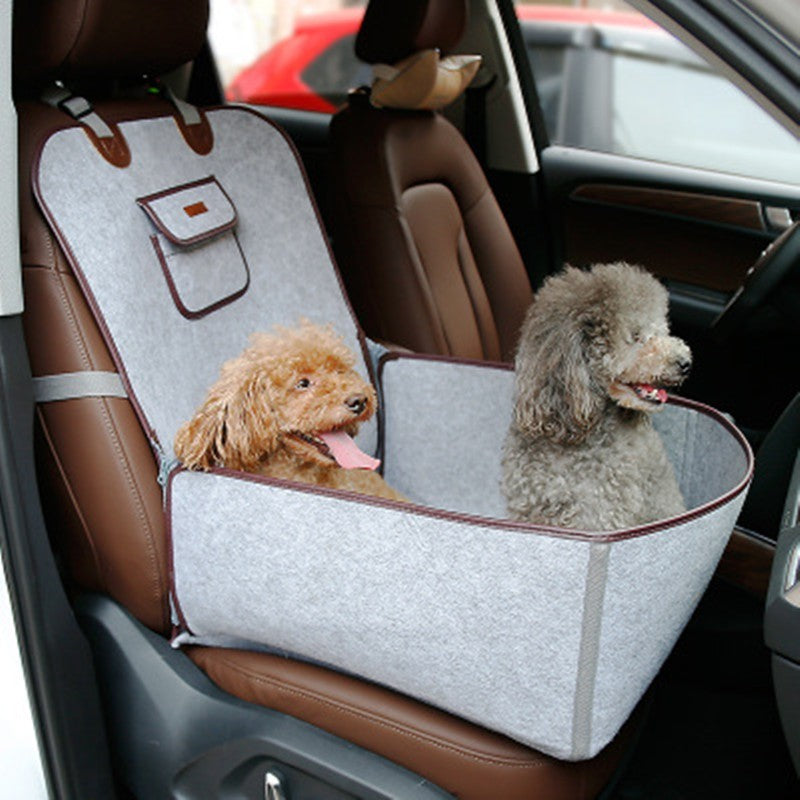 Chiens"🚗✨ Tapis Voyage Rétro pour Compagnons à 4 Pattes - Confort Siège Avant" Crimson Medea