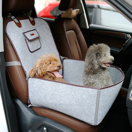 Chiens"🚗✨ Tapis Voyage Rétro pour Compagnons à 4 Pattes - Confort Siège Avant" Crimson Medea