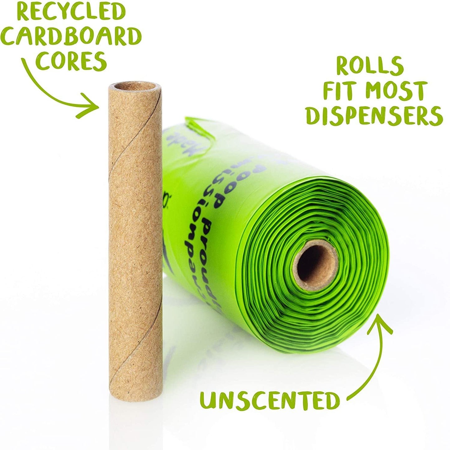 🐾 Sacs à Déjections Compostables - 120 Unités Écologiques Yellow Lavender