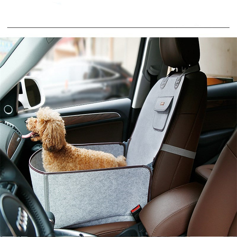 Chiens"🚗✨ Tapis Voyage Rétro pour Compagnons à 4 Pattes - Confort Siège Avant" Crimson Medea