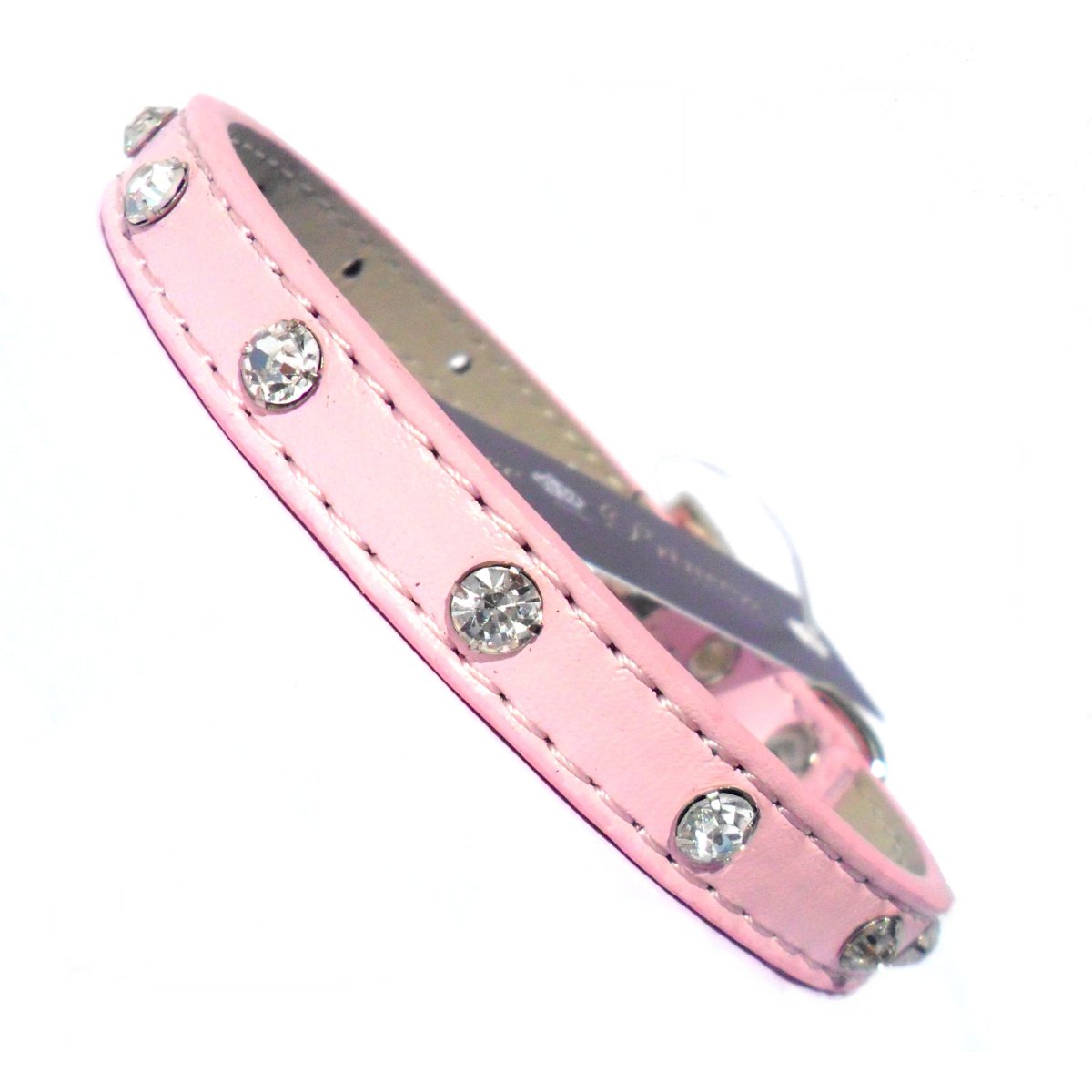 🐾 Collier Baby Diamante Rose - Élégance Cristalline Salmon Oscar