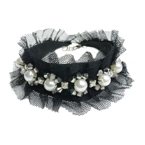 Chats-Collier Décoratif Lila - Élégance Précieuse & Strass Scintillants Lime Aeneas