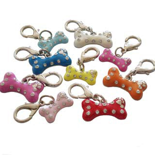 Charm Os Émaillé Bleu Large - Bijou Chic & Strass Scintillants Lime Aeneas