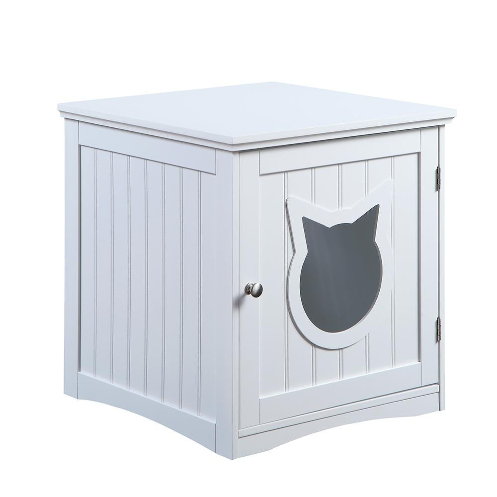 Chats- 🐾 Maison-Table de Chevet pour Chats - Meuble Multifonction Turquoise Cronus