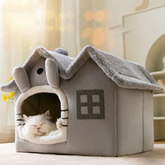 Chats- 🏠 Maison Douillette à Toit Amovible - Cocon Deluxe pour Animaux ✨" Yellow Pandora