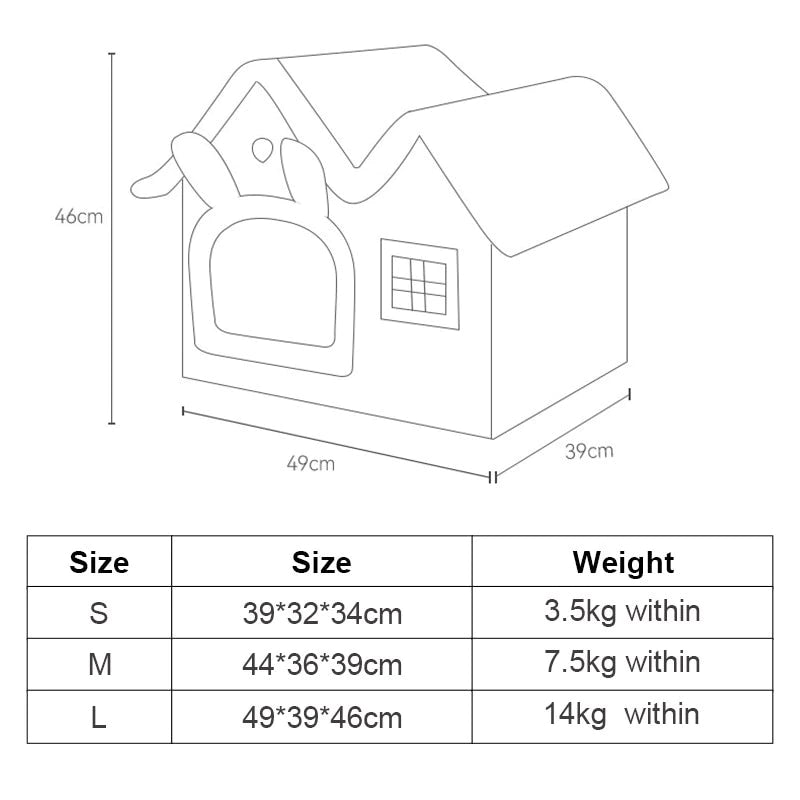 Chats- 🏠 Maison Douillette à Toit Amovible - Cocon Deluxe pour Animaux ✨" Yellow Pandora