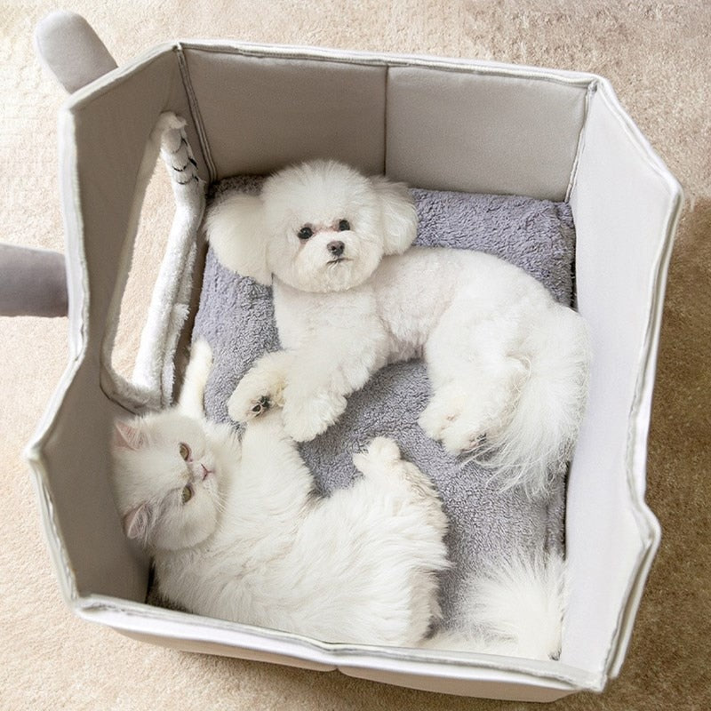 Chats- 🏠 Maison Douillette à Toit Amovible - Cocon Deluxe pour Animaux ✨" Yellow Pandora
