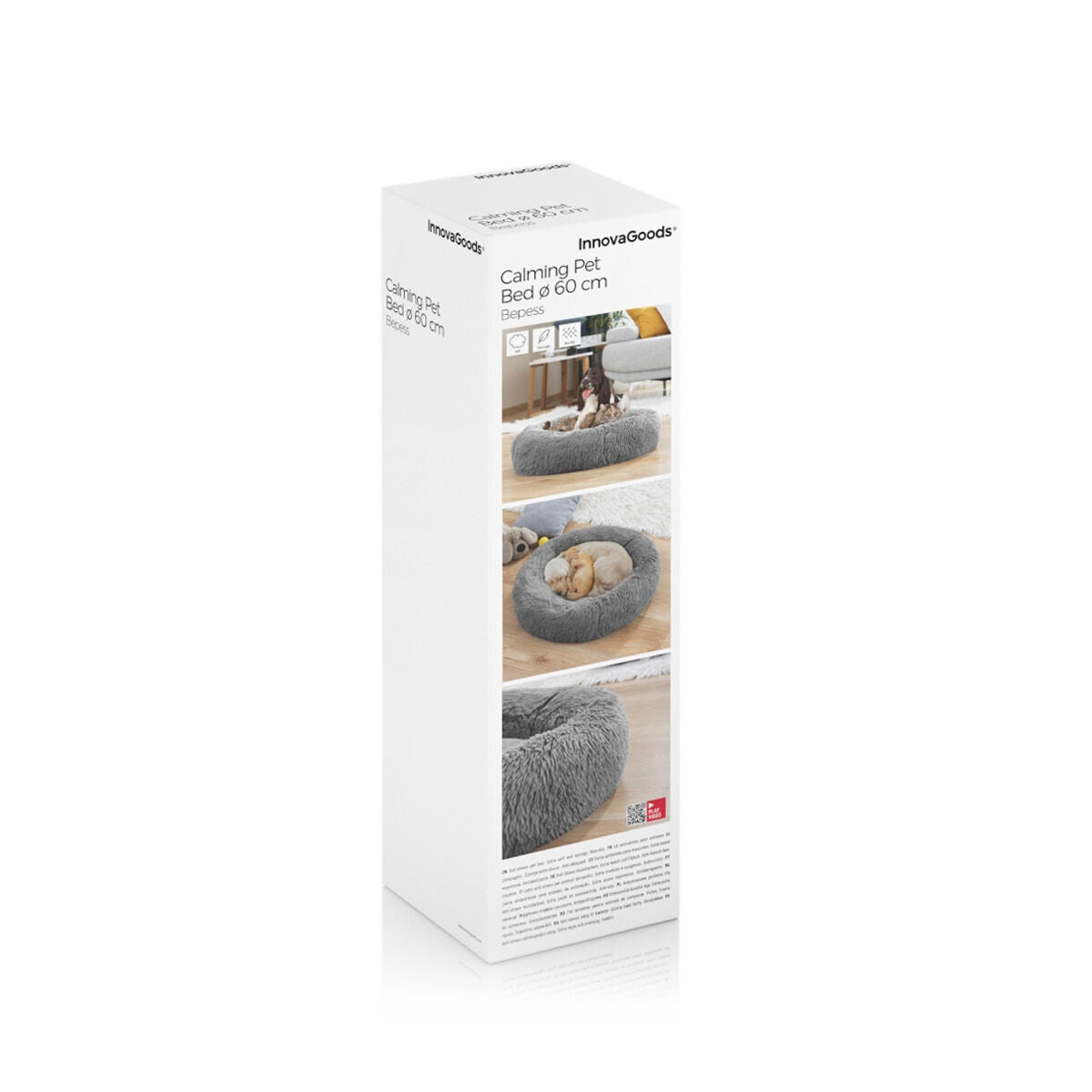 Chiens-Cocon de Luxe Anti-Stress Bepess - Le Spa de Votre Compagnon Ø 60 cm Bigbuy