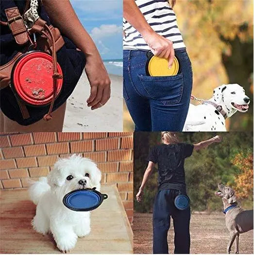 Chiens-🐾 Bols Pliables pour Chiens - Voyage et Camping Tan Cress