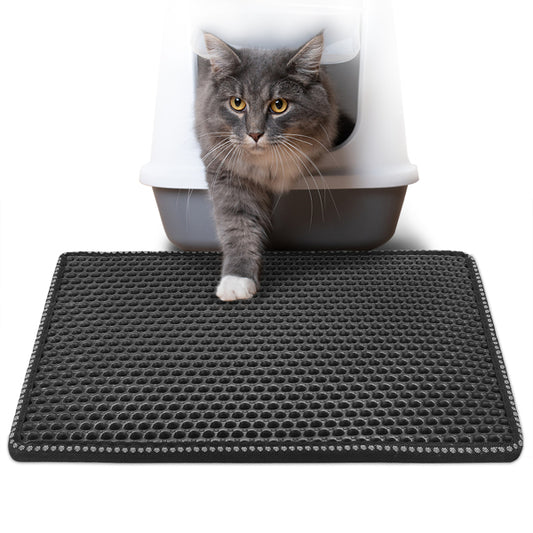 Tapis Litière Chat Double Couche - Le Gardien Chic de Votre Sol