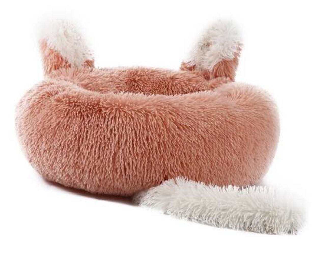 🐾 Lit Peluche avec Oreilles et Queue - Chats et Petits Chiens Teal Zeus