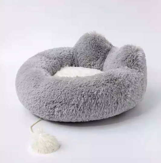 Lit Douillet Peluche Premium - Livraison Rapide pour Chiens et Chats Teal Zeus