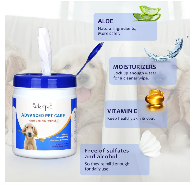 Lingettes Nettoyantes pour Animaux + Cotons-Tiges Offerts - Kit Complet Tan Cress