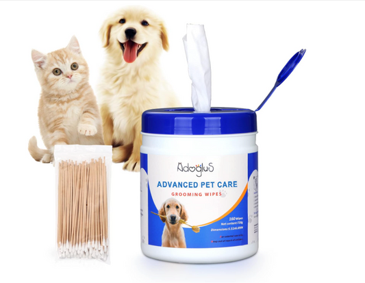 Lingettes Nettoyantes pour Animaux + Cotons-Tiges Offerts - Kit Complet Tan Cress