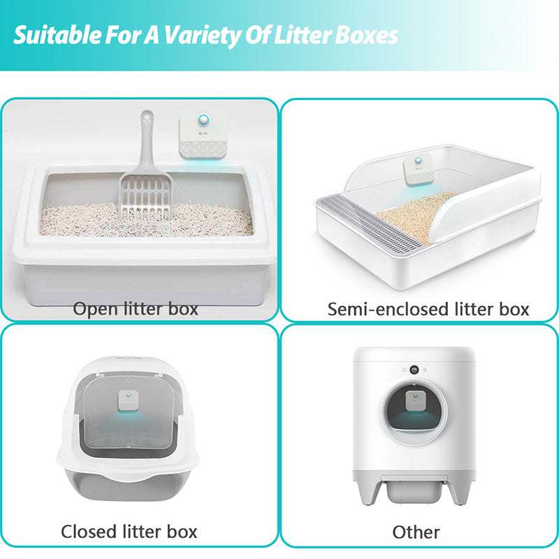 Purificateur Air Intelligent Smart Cat - Désodorisant Litière et Maison Teal Simba