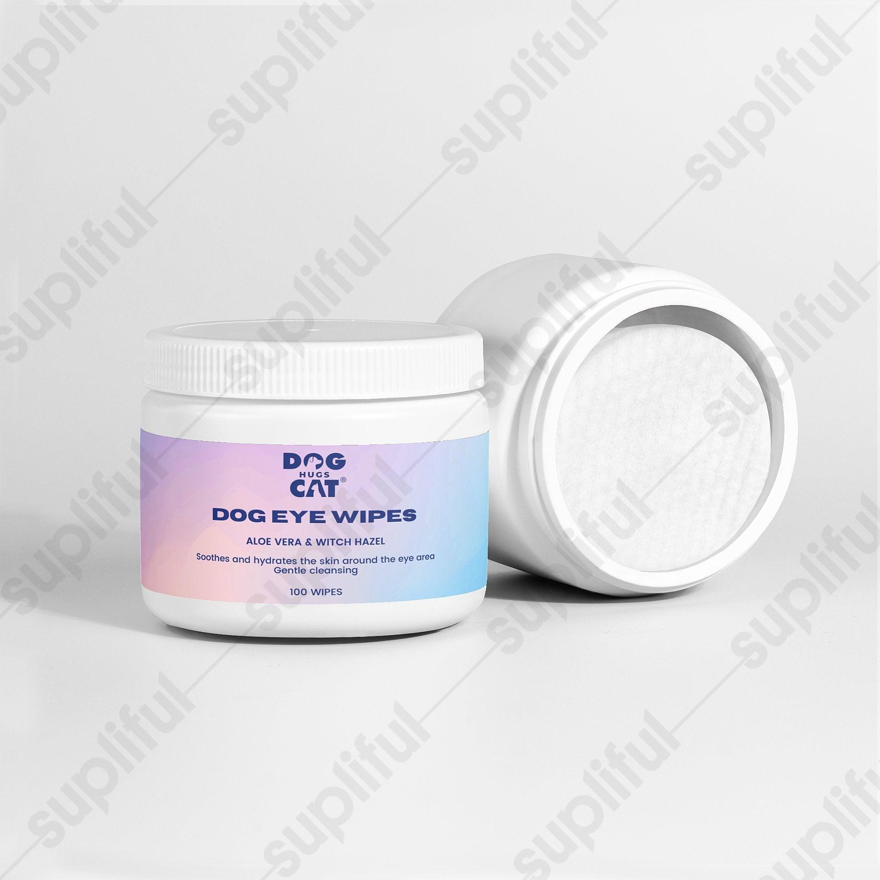 Lingettes Yeux Chien Dog Hugs Cat - Nettoyage Délicat et Naturel White Diomedes