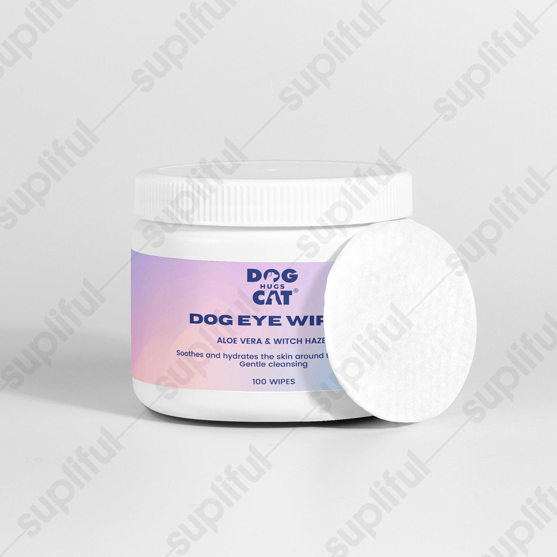 Lingettes Yeux Chien Dog Hugs Cat - Nettoyage Délicat et Naturel White Diomedes