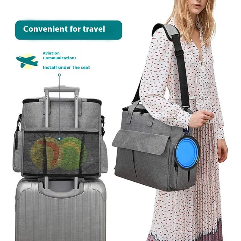 Sac de Voyage Chic pour Toutou - Kit Aventurier Grande Capacité ✨ Crimson Medea