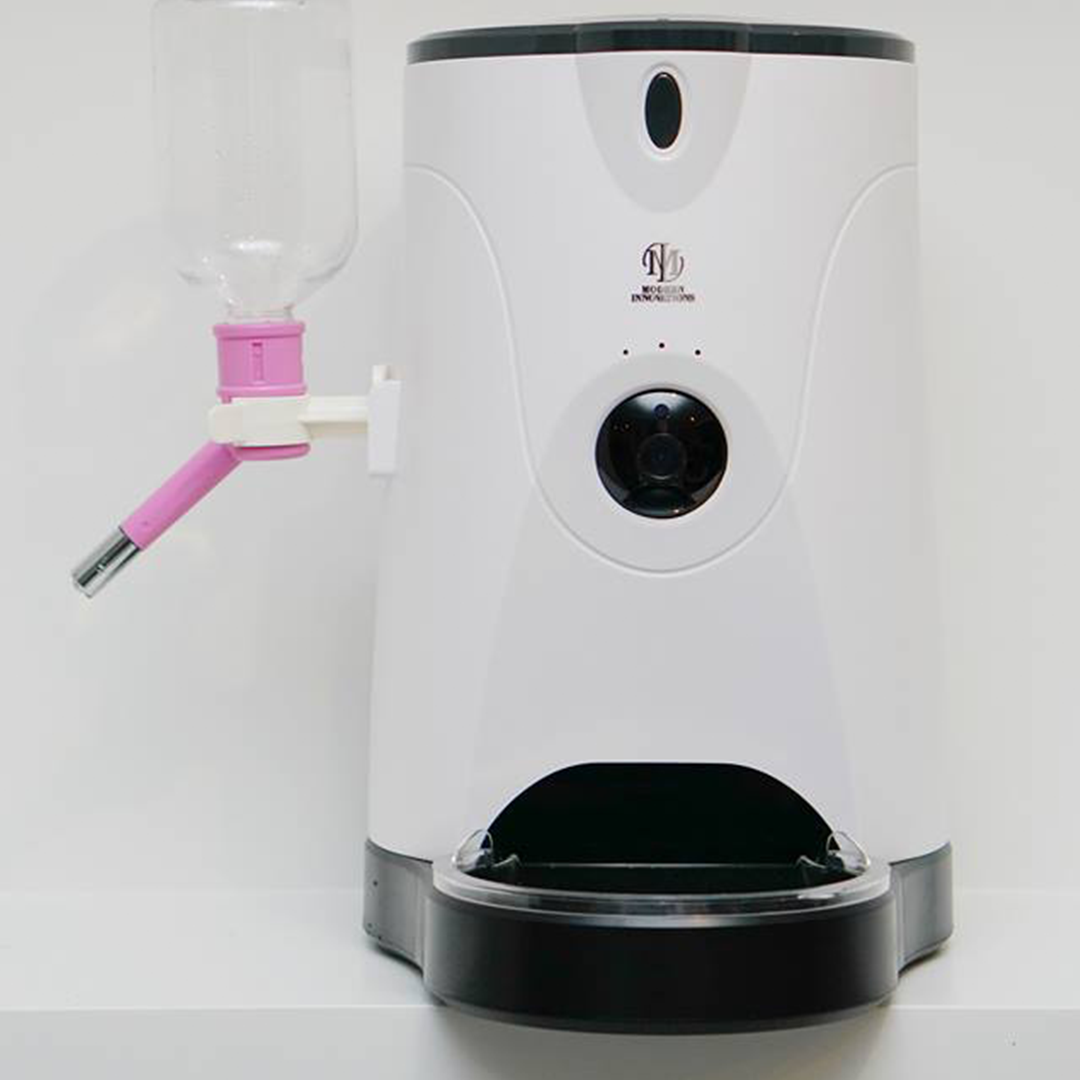 Distributeur WiFi Connecté pour Animaux - Technologie Premium 🐾📱 Pink Trillium