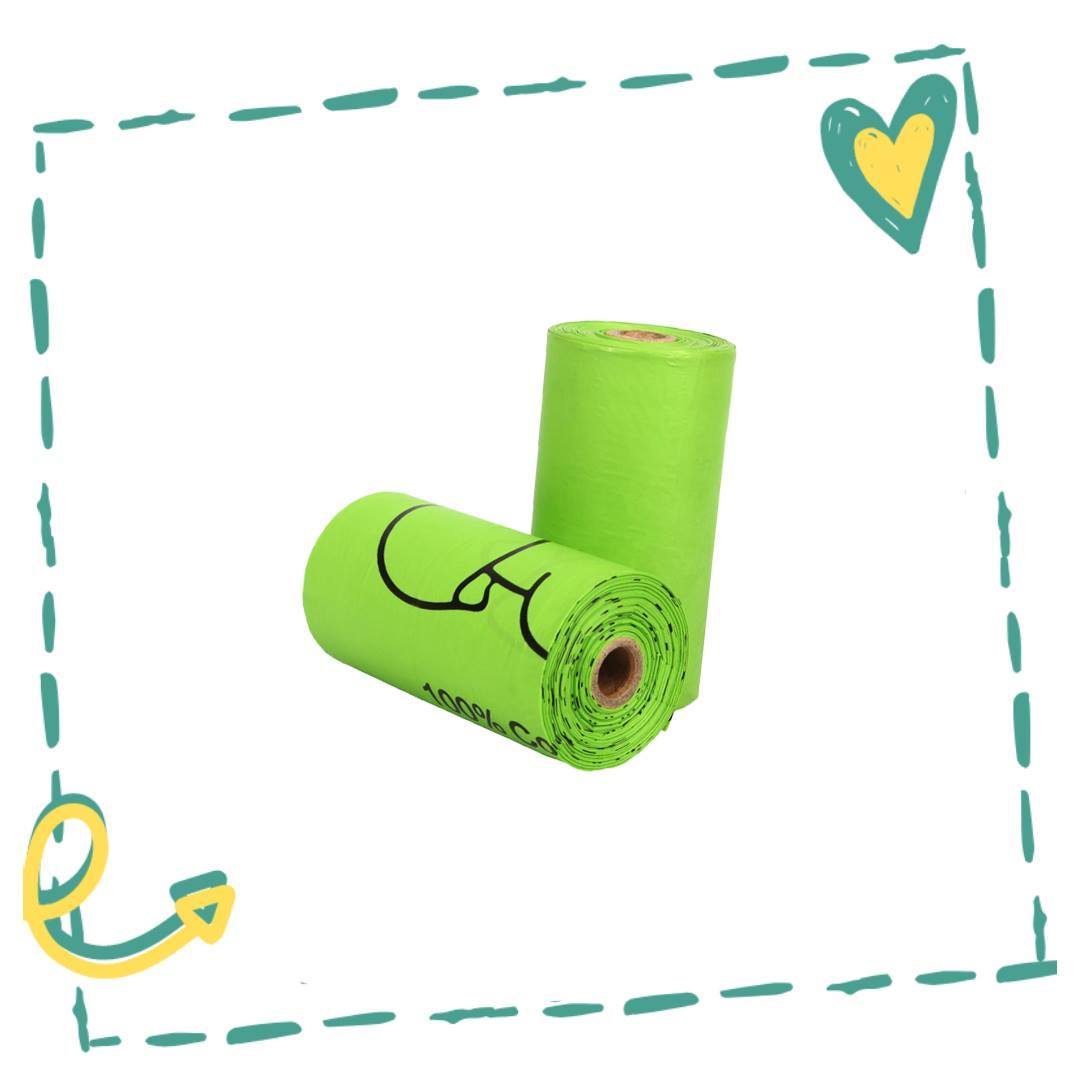 Sacs à Déjections Compostables 120 unités - Éco-Responsable & Chic Yellow Lavender